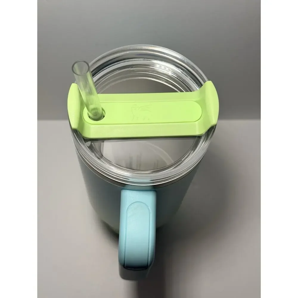 Stanley X Starbucks Thailand Summer BLUE GREEN OMBRE 40oz Quencher Tumbler BNWT - Picture 2 of 6